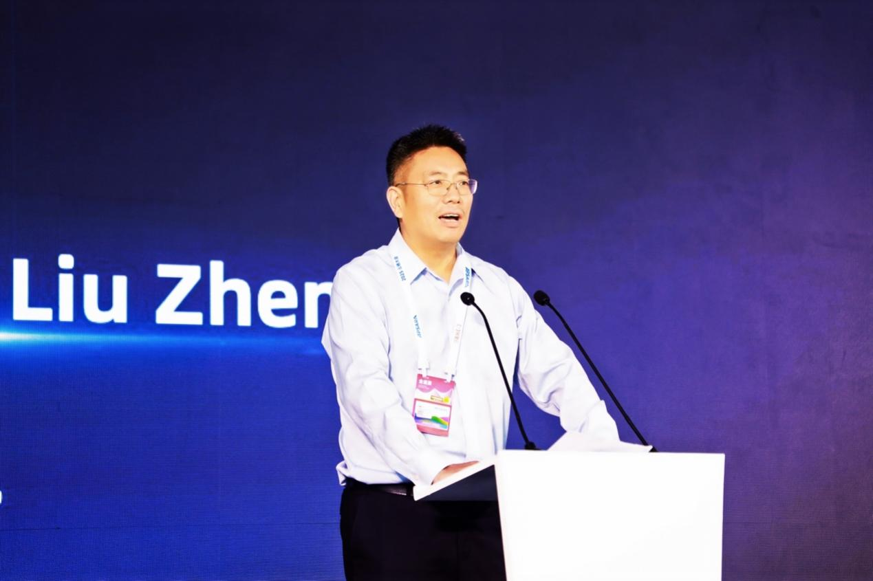 研討會現(xiàn)場，劉振飛發(fā)言。受訪者供圖