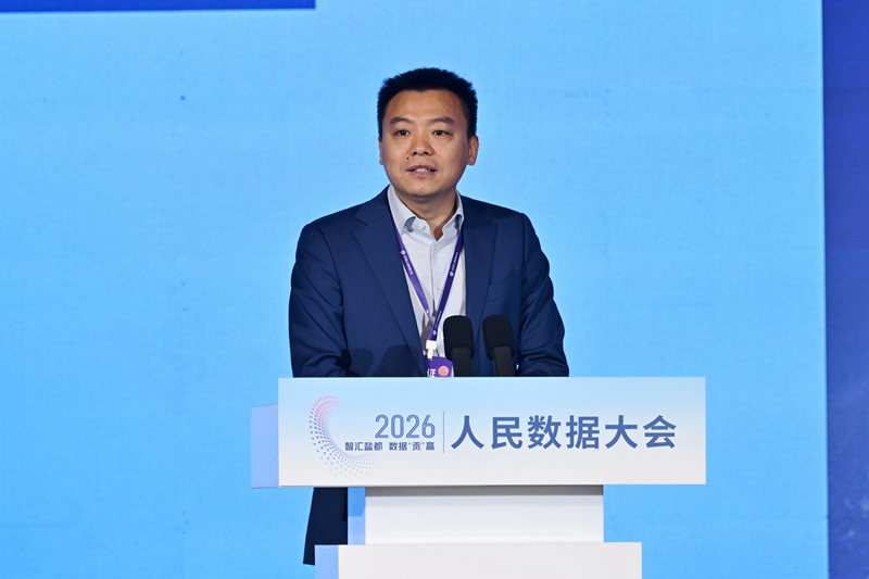 北京電子數(shù)智科技有限責(zé)任公司AI可信負(fù)責(zé)人邵兵。人民網(wǎng)記者 翁奇羽攝
